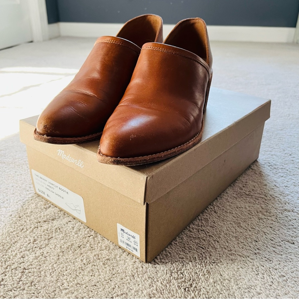 Madewell Brown Ankle Boots